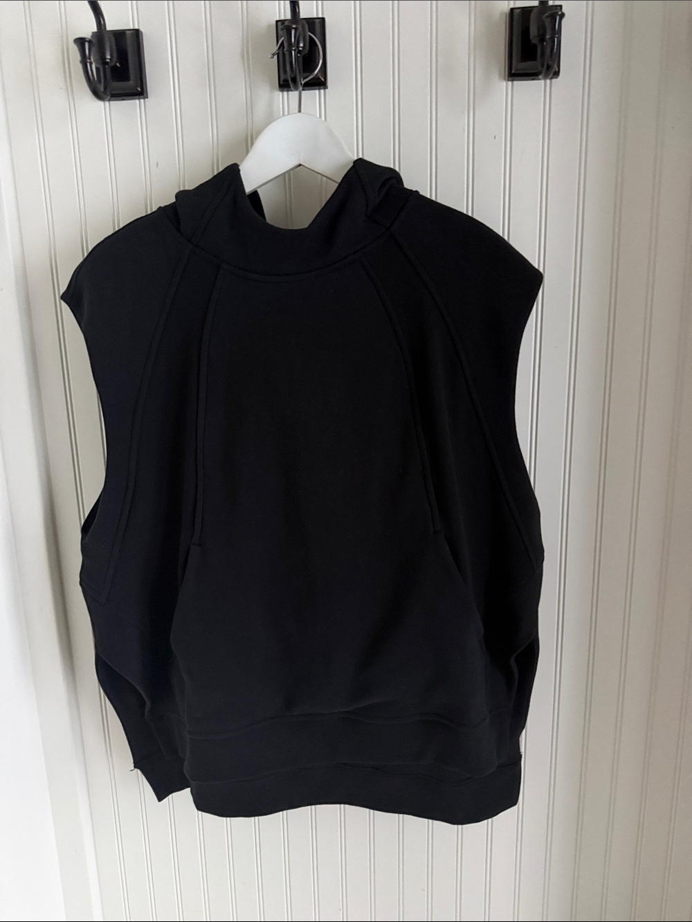 Lululemon Scuba Pullover Sleeveless Hoodie Black - Picture 4 of 8